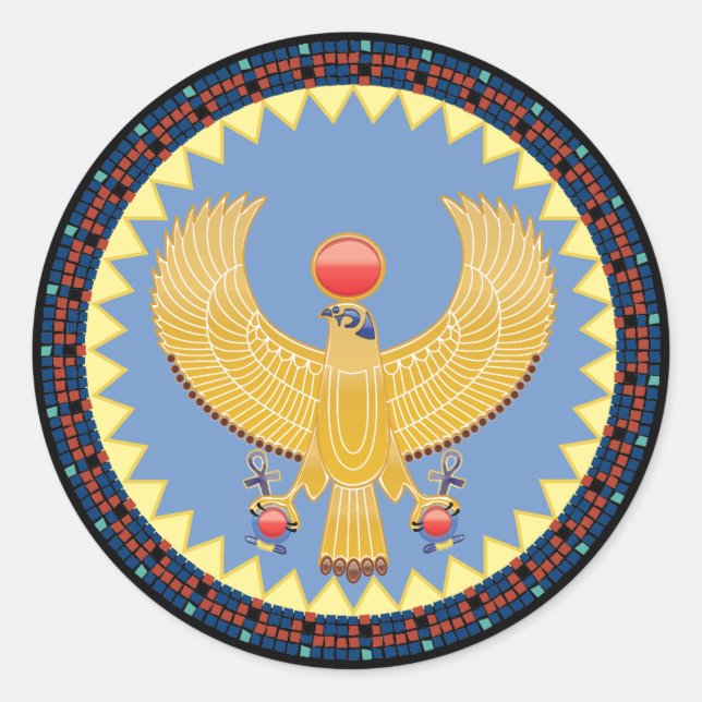 Horus, the God of Kings in Ancient Egypt Sticker (Front)