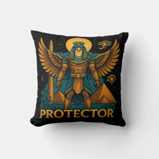 Horus the Protector – Bold Ancient Egyptian Falcon Cushion