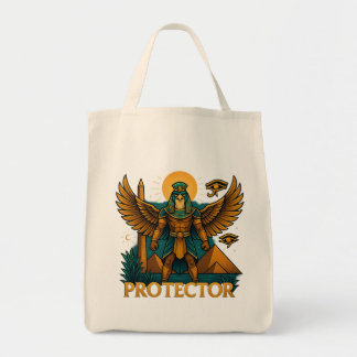 Horus the Protector – Bold Ancient Egyptian Falcon Tote Bag