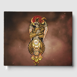 Horus with all seeing eye guest book