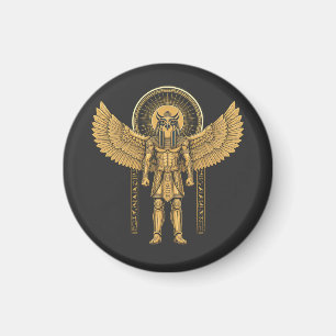 Horus with Sun Disc  Magnet