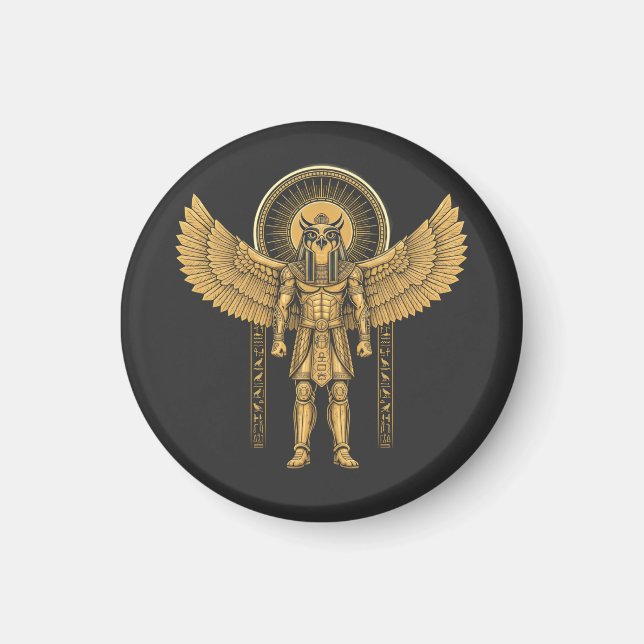 Horus with Sun Disc  Magnet (Front)