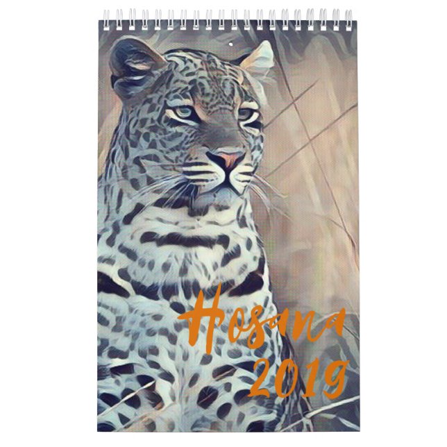 Hosana the Leopard 2019 Wall Calendar (Cover)