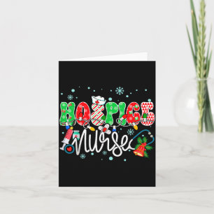 Hosce Nurse Funny Xmas Light Stethoscope Christmas Card