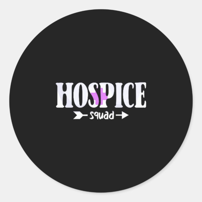 Hosce Nurse Hosce Squad  Classic Round Sticker (Front)