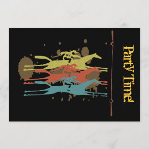 Hose Racing Party Invitations