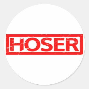 Hoser Stamp Classic Round Sticker