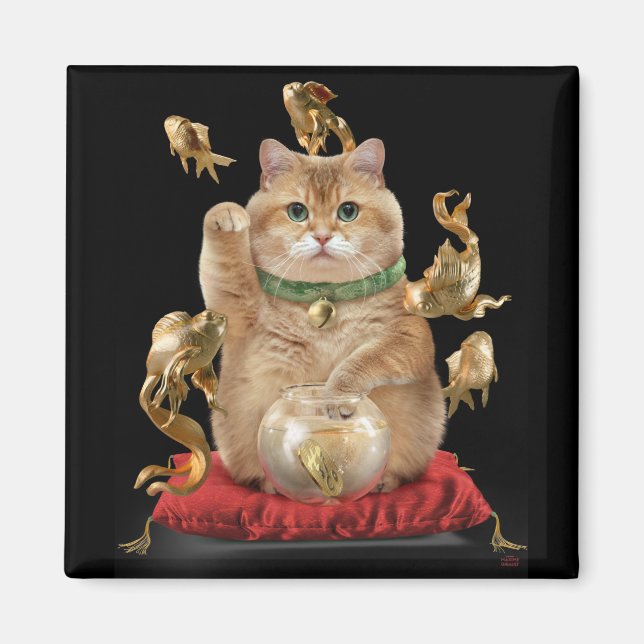 Hosico Maneki-neko Magnet (Front)