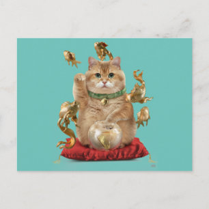 Hosico Maneki-neko Postcard