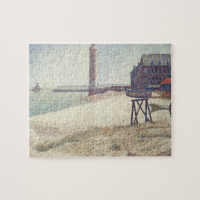 Hospice and Lighthouse, Honfleur by Georges Seurat Jigsaw Puzzle (Horizontal)