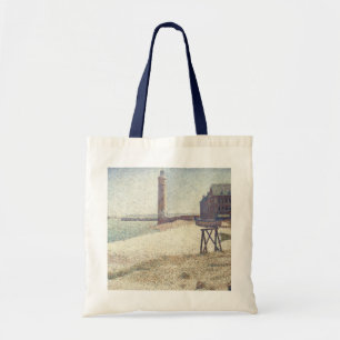 Hospice and Lighthouse, Honfleur by Georges Seurat Tote Bag