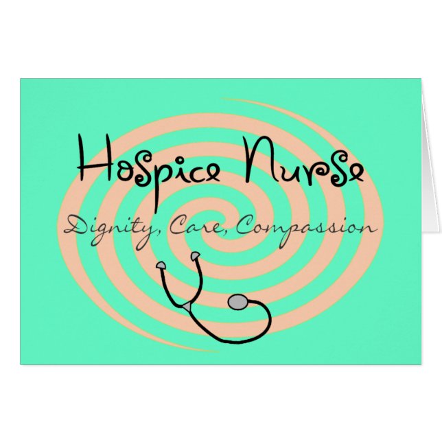 Hospice Nurse "Dignity Care Compassion" (Front Horizontal)