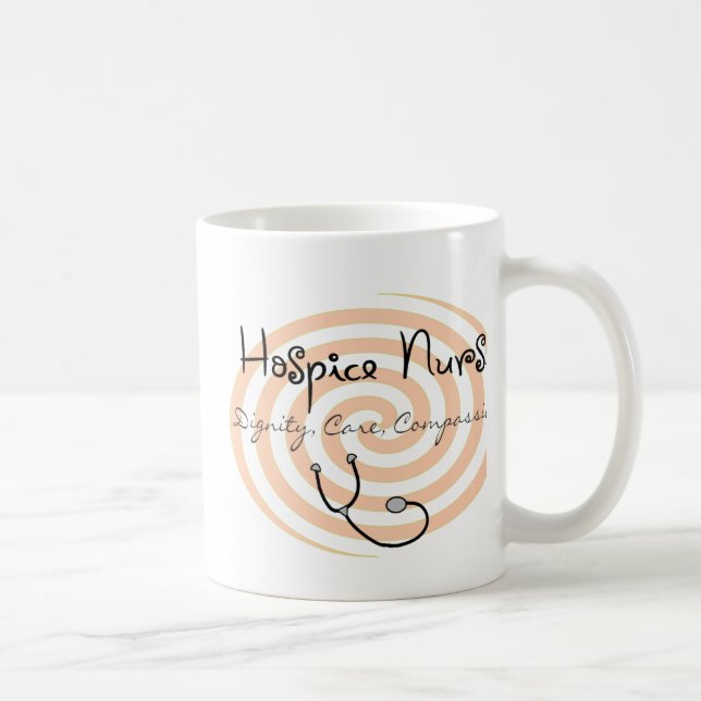 Hospice Nurse "Dignity Care Compassion" Coffee Mug (Right)
