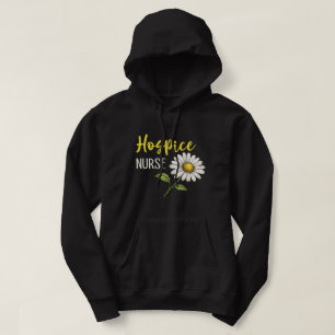 Hospice Nurse Floral Design Hoodie