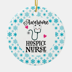Hospice Nurse Gift Ceramic Ornament