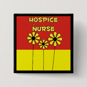 Hospice Nurse Gifts 15 Cm Square Badge