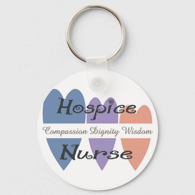 Hospice Nurse Gifts Key Ring (Front)