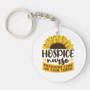 Hospice Nurse Providing Care On Your Terms Key Ring