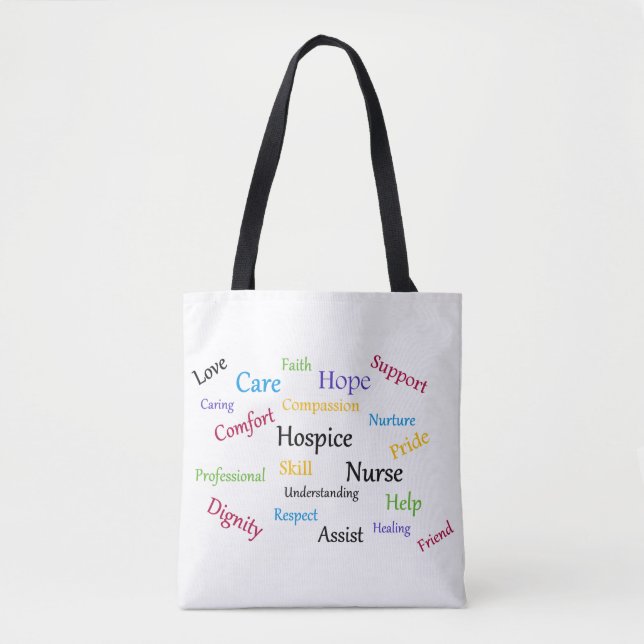 Hospice Nurse Tote Bag (Front)