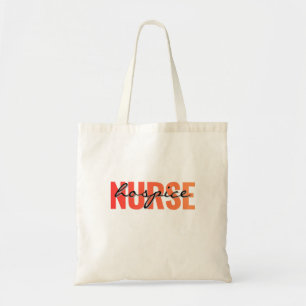 Hospice Nurse Typography Design Tote Bag