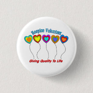 Hospice Volunteer  3 Cm Round Badge