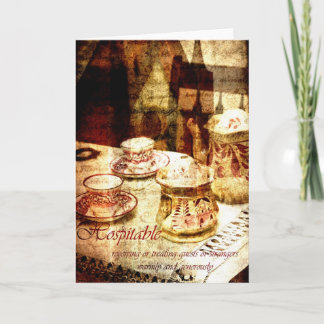 hospitable card
