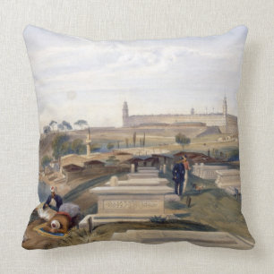 Hospital and Cemetery, Scutari, plate from 'The Se Cushion