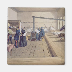 Hospital at Scutari, detail of Florence Nightingal Magnet