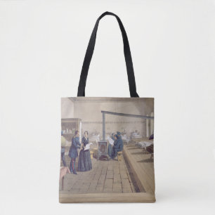 Hospital at Scutari, detail of Florence Nightingal Tote Bag