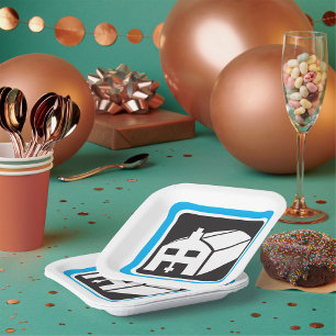 Hospital Barn Icon Minimalist Healthcare Facility  Paper Plate