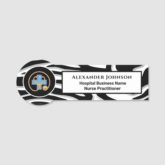  Hospital Business Employee Name Logo ID Custom   Tag (Front)