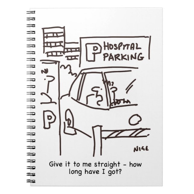 Hospital Car Parking Theme Notebook (Front)