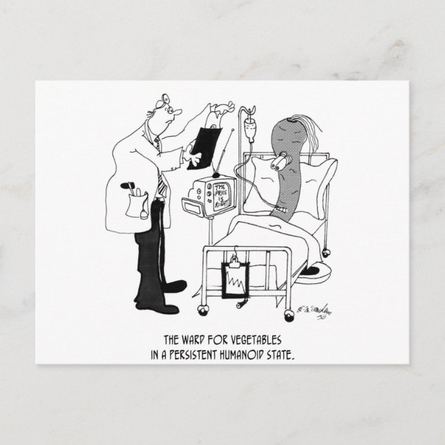 Hospital Cartoon 5872 Postcard (Front)