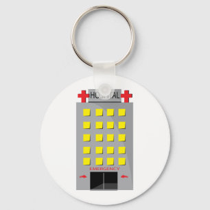 Hospital Emergency Medical Building Key Ring