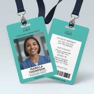 Hospital Employee Professional Medical Surgical ID Badge