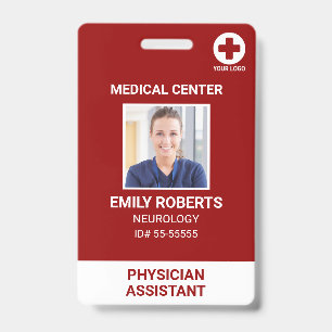 Hospital Medical Employee - Doctor Nurse Photo ID Badge