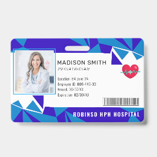 Hospital Medical Employee Photo ID Badge