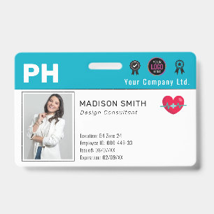 Hospital Medical Employee Photo ID Badge