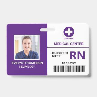  Hospital Medical Employee Registered Nurse RN ID Badge