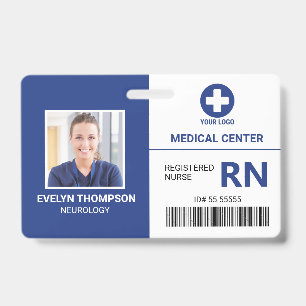 Hospital Medical Employee Registered Nurse RN ID Badge