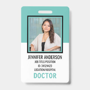 Hospital Medical ID Badge