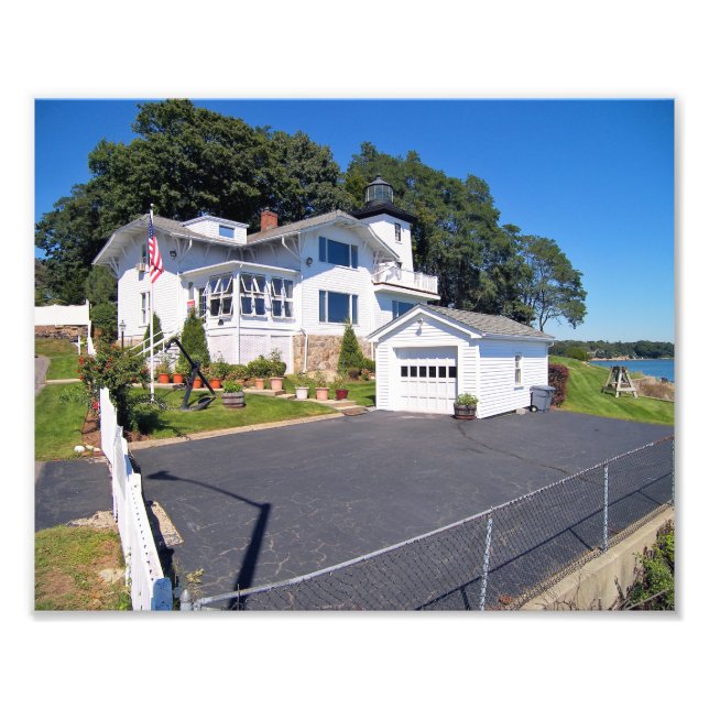 Hospital Point Lighthouse Massachusett Photo Print (Front)