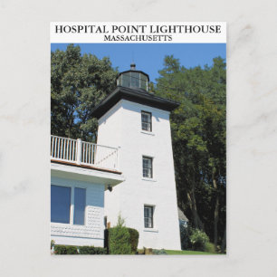 Hospital Point Lighthouse, Massachusetts Postcard