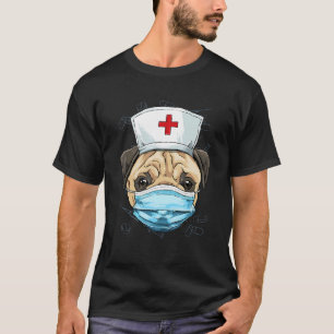 Hospital Pug ER Nurse LPN RN Nurse Life Puppy Pug  T-Shirt