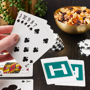 Hospital Road Sign Emergency Medical Facility  Playing Cards