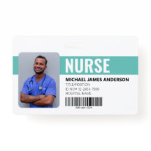 Hospital Staff Nurse ID Badge