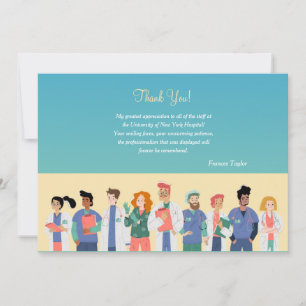 Hospital Team Thank You Card