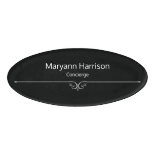 Hospitality Concierge Staff Name Tag