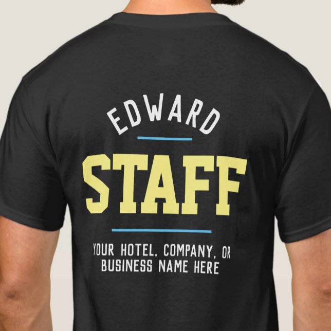 Hospitality Staff T-Shirt Printed Both Sides (Creator Uploaded)