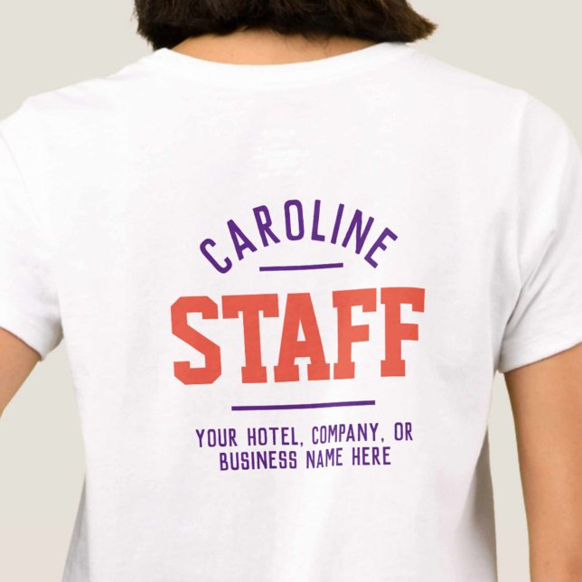 Hospitality Staff T-Shirt Printed Both Sides (Creator Uploaded)